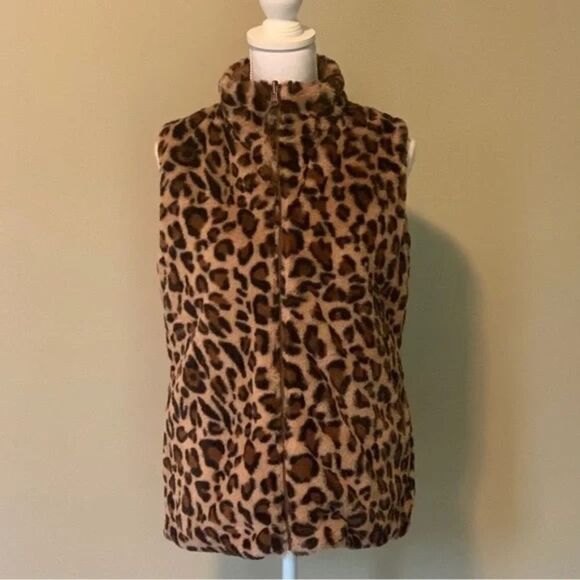 Animal Print Reversible Vest - Picture 2 of 4